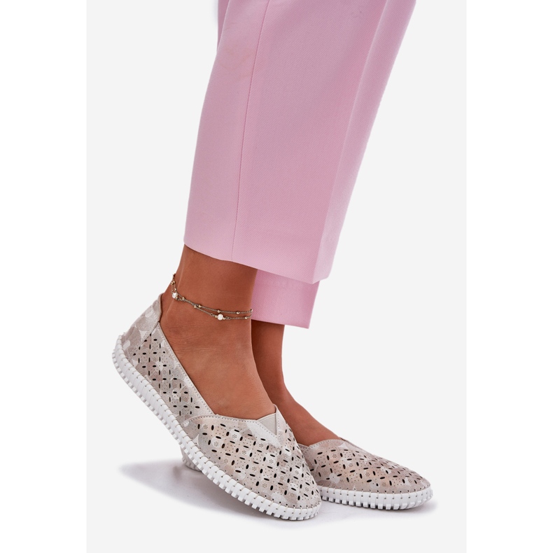 EVento Subcrew Openwork Naisten kultaharmaa kengät 1