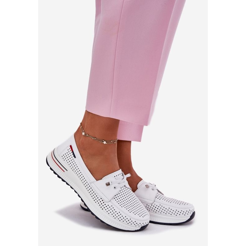 EVento Naisten nahkakengät laiturilla avoimia valkoisia valkoinen 1