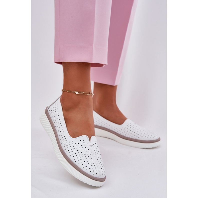 EVento Naisten ulkona nahkakengät valkoiset valkoinen 2