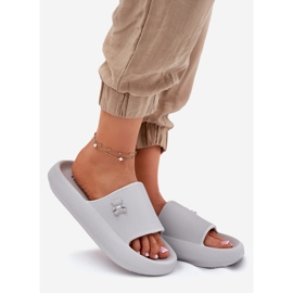 Naisten vaahtokykyt flops lavalla Vinceza Teddy Bear 75210 harmaa 1