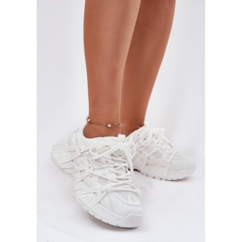 Naisten lenkkarit, joissa on kaksinkertainen nauhoitusvalkoinen 2