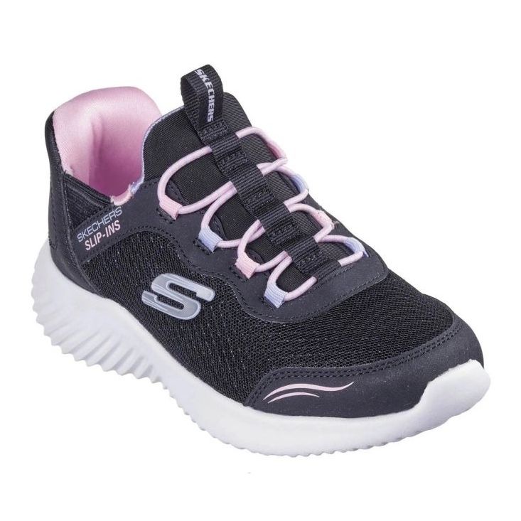 Skechers Slip-Inss Raja Yksinkertainen söpö 303585n-Blk kengät musta 1