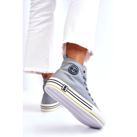 Naisten korkean materiaalin lenkkarit Big Star LL274188 -alustalla vaaleansininen 2