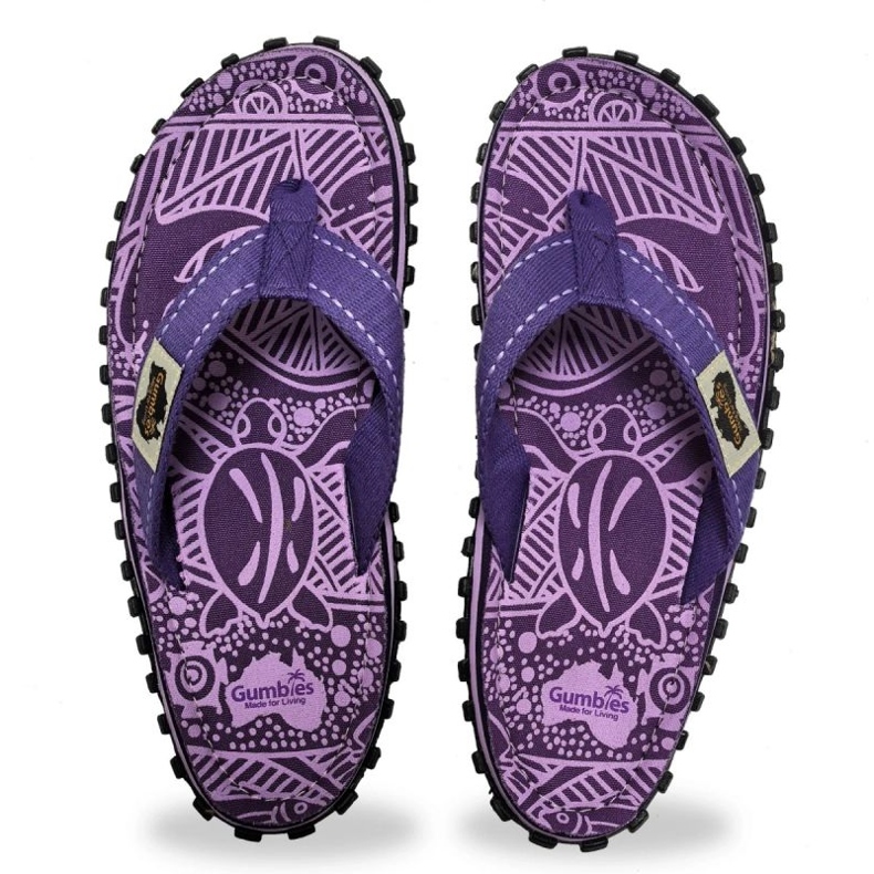 Japanilaiset gumbies Islander Flip-flops unisex violetti allekirjoitus gu-fffisl151 1
