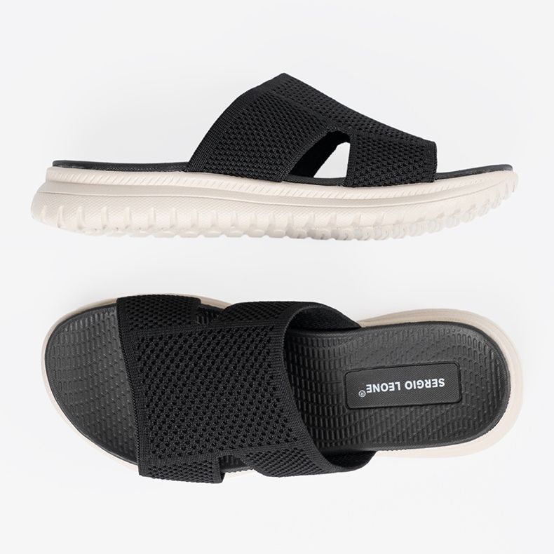 Naisten mustat tossut Sergio Leone -alustalla 2