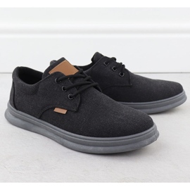 Miesten rento kengät tekstiilimusta Nowacki 1059-H 1