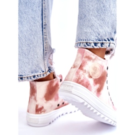 Naisten tennarit Big Star LL274048 beige-vaaleanpunainen 3