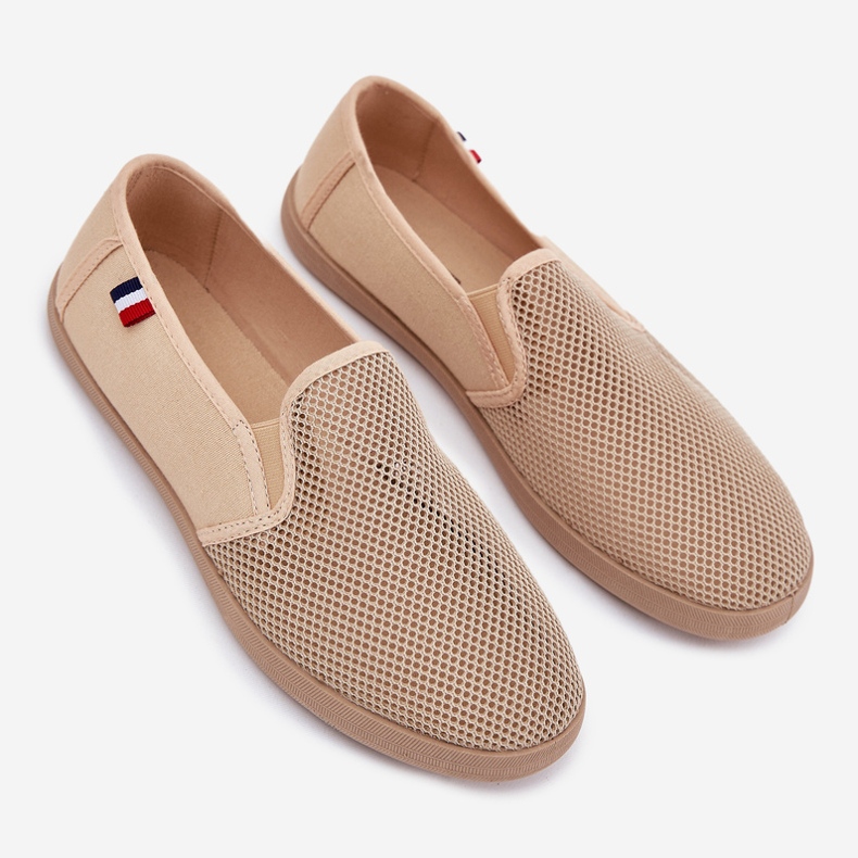 EVento Miesten avoimet lenkkarit mesh -lenkkarit beige -lenkkarit 2