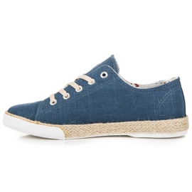 Kylie Nauhaiset espadrillit sininen 2