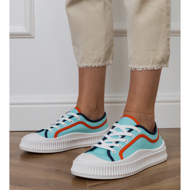 Siniset naisten alustalenkkarit sininen 1