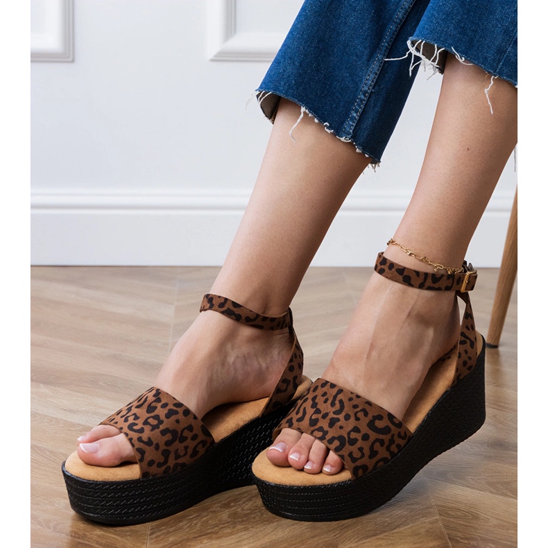 Panther -sandaalit Ekozamsz -alustalla monivärinen 2