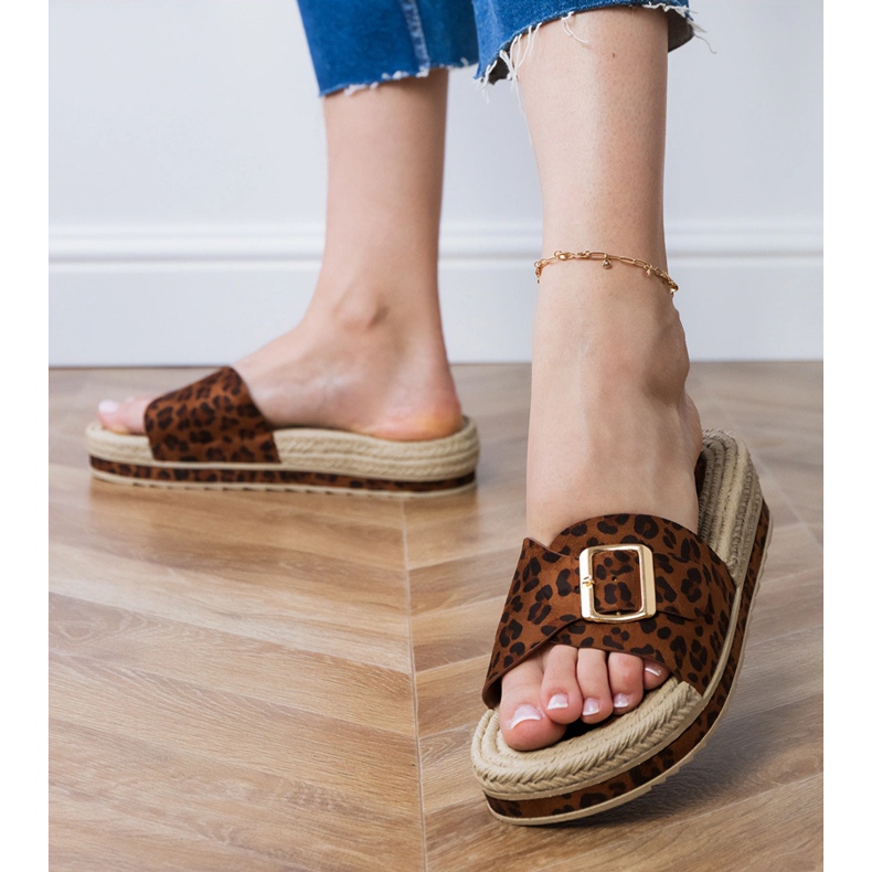 Panther Flip flops lavalla solki baarissa ruskea 2