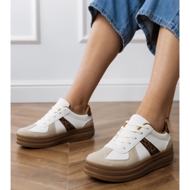 Naisten leopardin lenkkarit laiturilla valkoinen 1