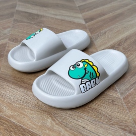 Harmaa lasten flip flops vauvatulostuksella 1