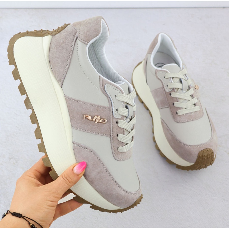 Nahkaurheilukengät paksulla alustalla beige filippo dp6785 1