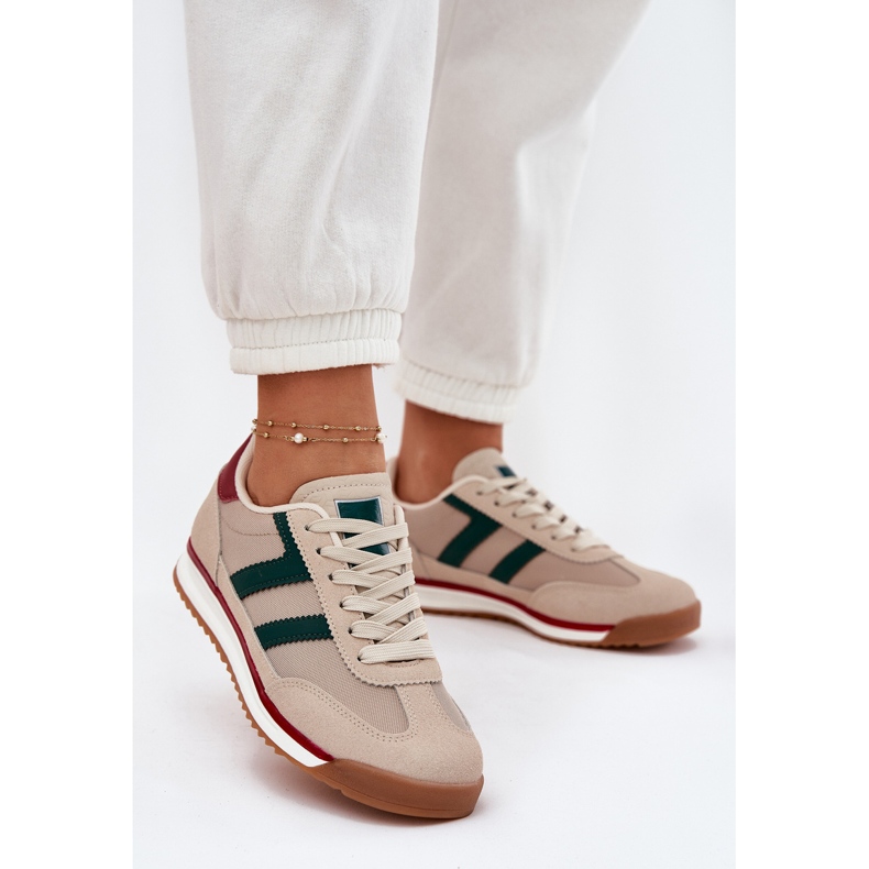 Matalat naisten lenkkarit tumma siuna beige 2