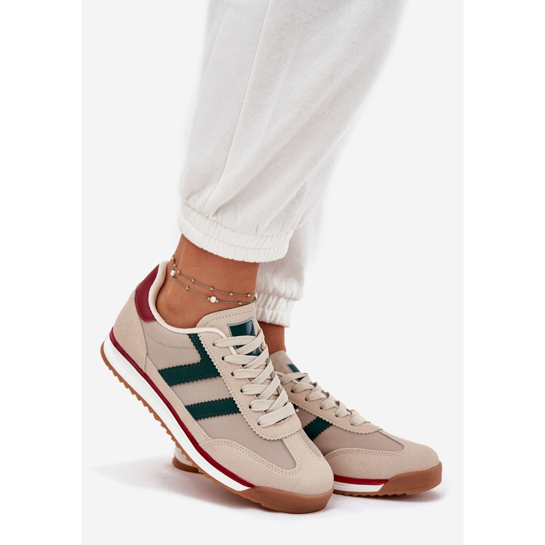 Matalat naisten lenkkarit tumma siuna beige 1