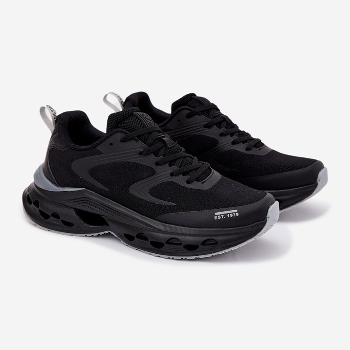 Miesten urheilukengät Big Star RR174022 Hi-Polish Platform Black System musta 1