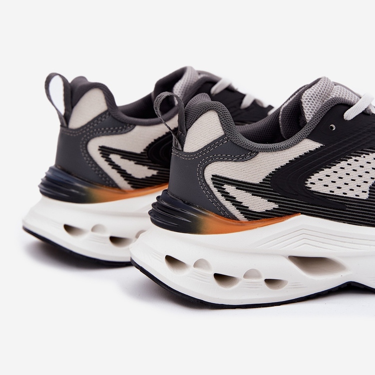 Miesten urheilukengät Big Star RR174023 Hi-Polish System -alustalla harmaa 2