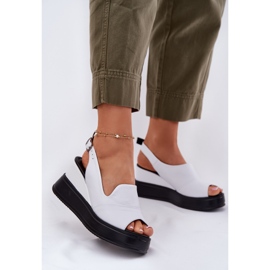 Naisten nahkaiset sandaalit muinaiselle Artikerille 52c0483 valkoinen 2