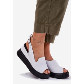 Naisten nahkaiset sandaalit muinaiselle Artikerille 52c0483 valkoinen 1