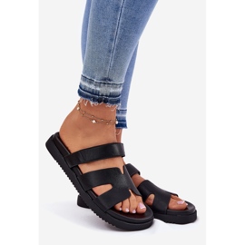 Naisten flip flops Vinceza 17401 tarranauhan kanssa musta 1