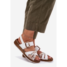 Naisten sandaalit, joissa on inblu gs000056 valkoinen solki 1