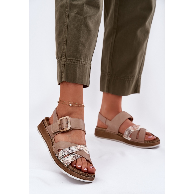 Naisten sandaalit inblu gs000056 beige 2