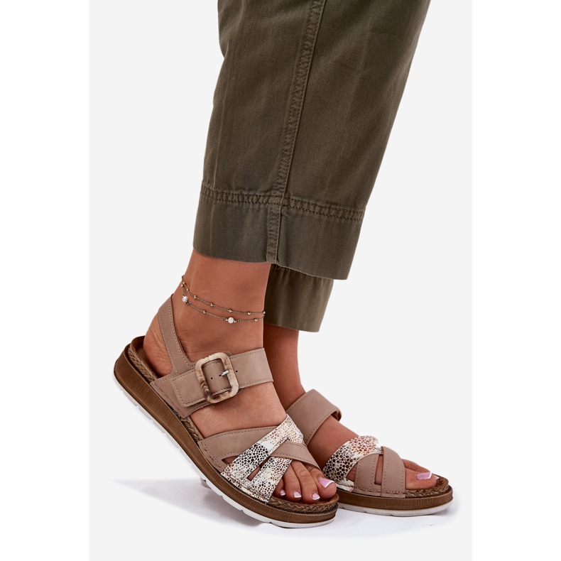 Naisten sandaalit inblu gs000056 beige 1