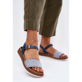 Naisten sandaalit punoksella InBLU GS000050 Blue Barissa sininen 2