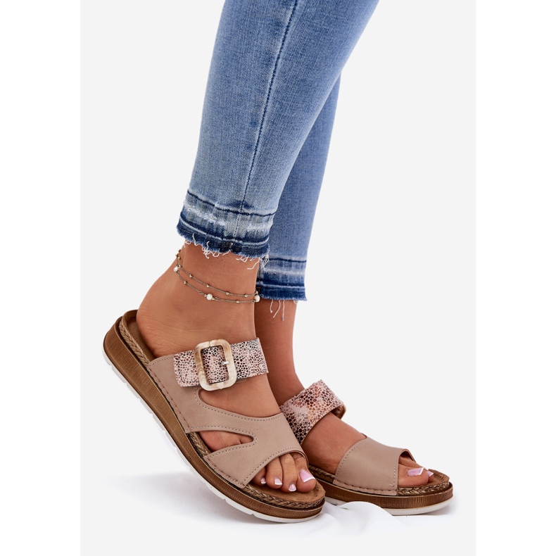 Kevyet naisten flopsit inblu gs000055 beige 1