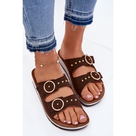 Mukavat naisten inblu cp000054 brown flip -Flops ruskea 5