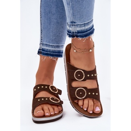 Mukavat naisten inblu cp000054 brown flip -Flops ruskea 3