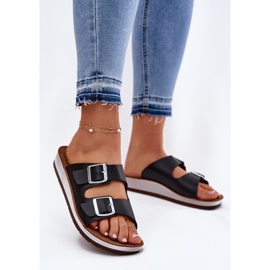 Naisten flip flops inblu cp000042 mustalla puristimella 2