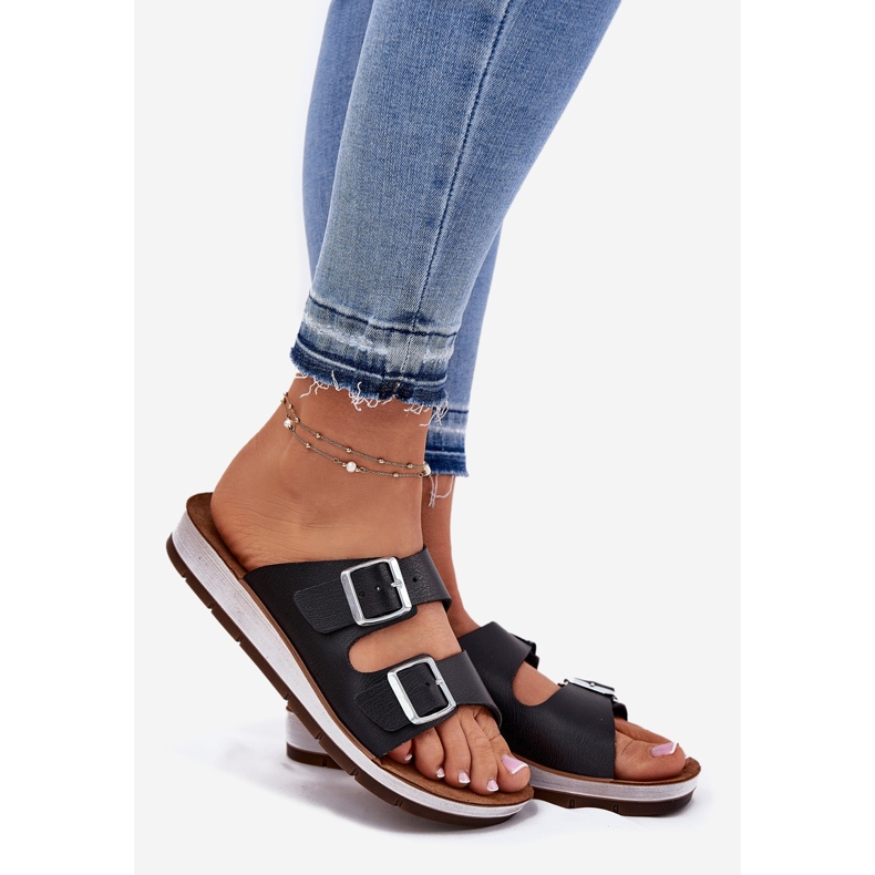 Naisten flip flops inblu cp000042 mustalla puristimella 1