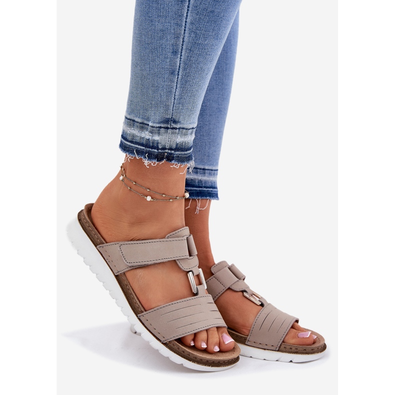 Naisten flip -flops inblu cn0007g beige 1