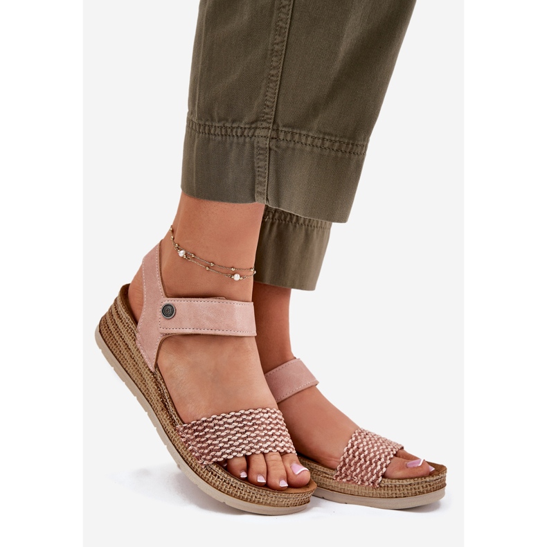 Naisten sandaalit Inblu RV000014 -kiilassa vaaleanpunainen 1