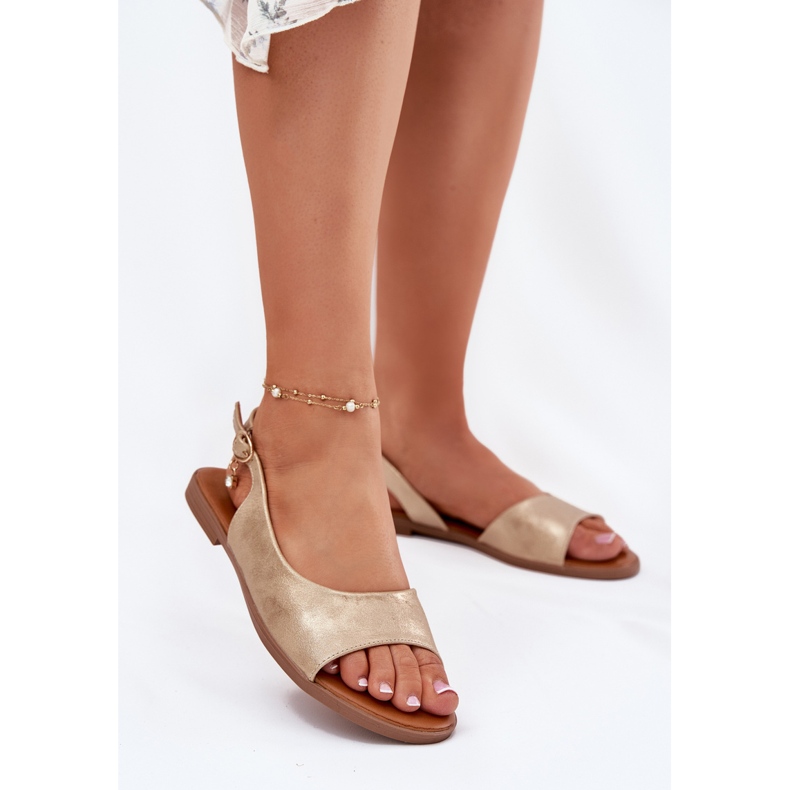 EVento Litteät naisten sandaalit kultaa kultainen 2
