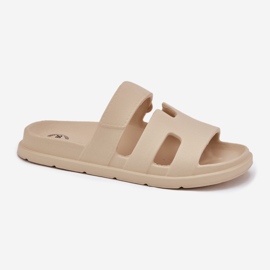 EVento Naisten vaahto flip flops beige 4