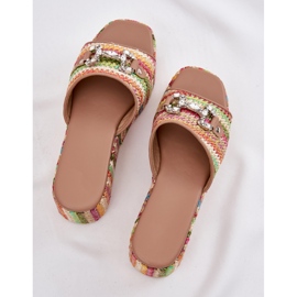 Naisten kiilat kiilaksi punoksella ja monivärisellä sisustuksella monivärinen 1