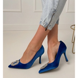 Merivoimien siniset pumput nastalla zirkonilla sininen 1