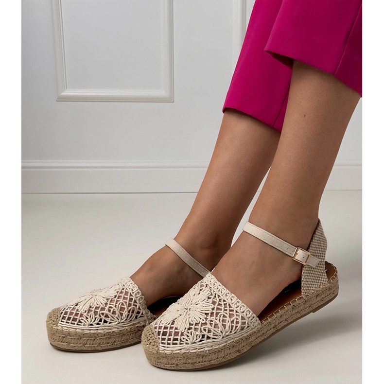 Beige sandaalit Openwork Espadrilles 2