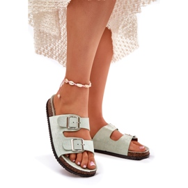 Naisten flip flopps mintturakolla vihreä 1