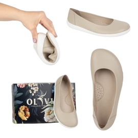 Olivier Paljain jaloin naisten minimalistiset pumput liukastuivat 1771pol beige 2