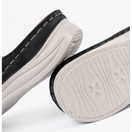 Seastar Mustat naisten tossut koristeellinen kukka 1