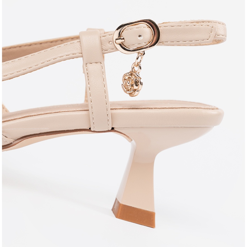 Goodin Matalalla avoimilla avoimilla pumpuilla beige 2