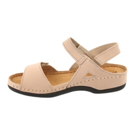 Inblu -naisten nahka sandaalit 158d102 beige 2
