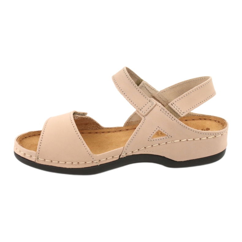 Inblu -naisten nahka sandaalit 158d102 beige 2