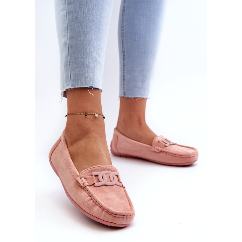 Ekologiset naisten vaaleanpunaiset naiset, joilla on koriste vaaleanpunainen 4