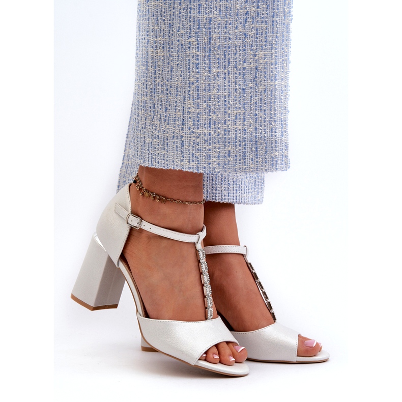 Vinceza Hopeiset Aniya korkeakorkoiset sandaalit kuutiozirkonialla hopea 2